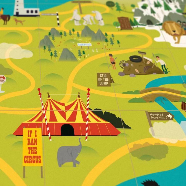Childrens Book Map If I Ran the Circus