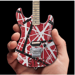 EVH Red and White Reflective Frankenstein