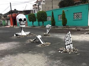 Giant Street Skeleton