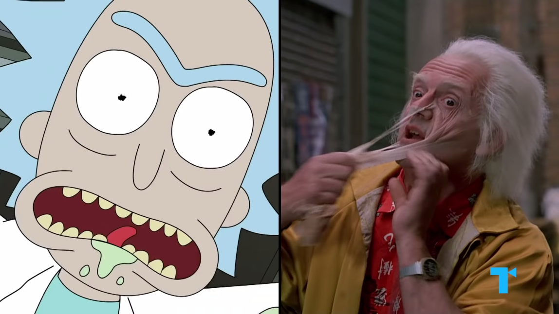 Rick and Morty Back to the Future Rick and Doc