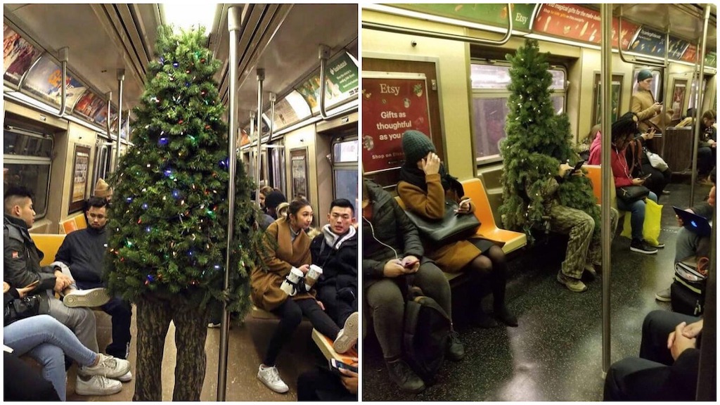 Christmas Tree Rides Subway