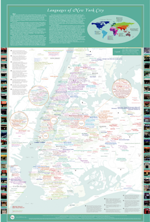 A Beautiful Map Showing the Wide Array of Languages Spoken Throughout ...