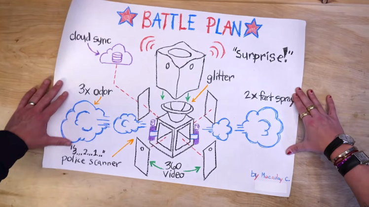 Porch Pirate vs Glitter Bomb Trap battle plan