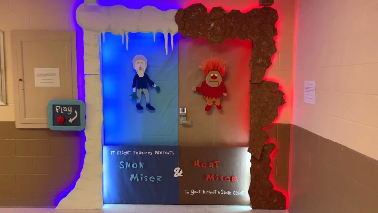 Snow Miser Heat Miser Holiday Display