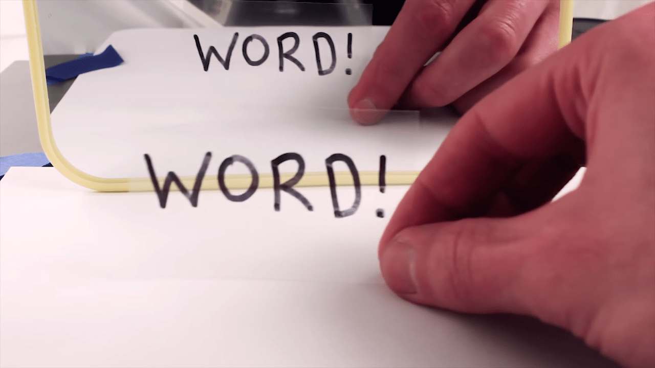 Why Mirrors Don't Actually Flip the Letters in a Word