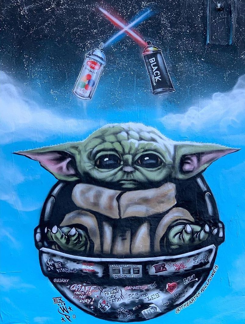 Baby Yoda Mural LES