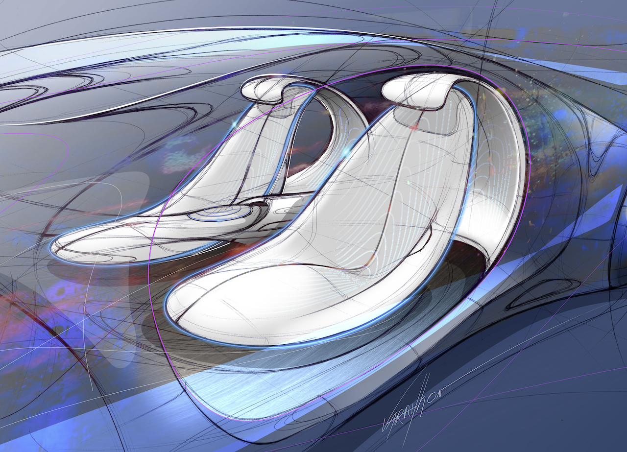 Mercedes AVTR Seat Sketch