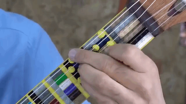 Microtonal Guitar Neck LEGO 3D Printed