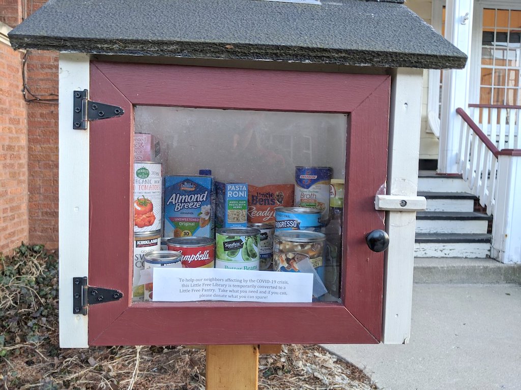 Converted Free Little Library Into Pantry