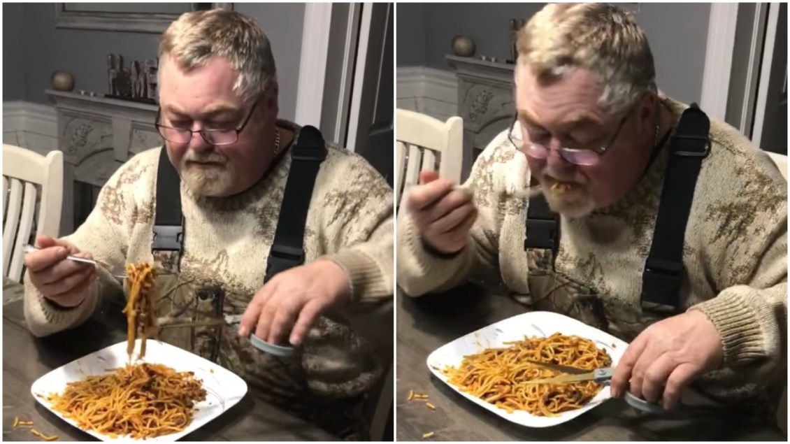 Eating Spaghetti With Scissors