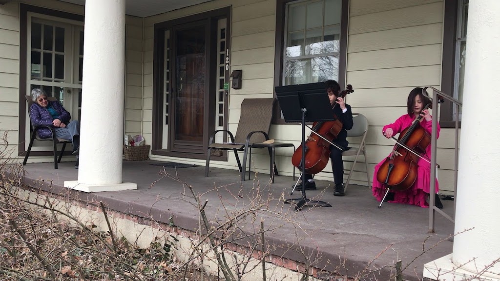 Patio Cello Concerto for Quarantined Neighbor