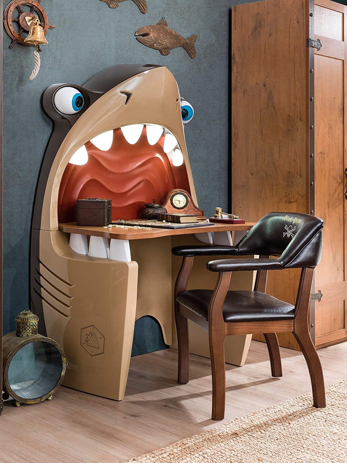A Cleverly Designed Shark Desk for Kids