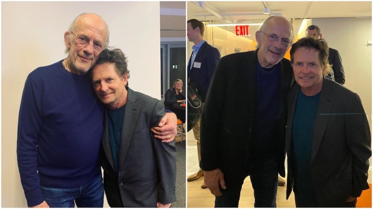 Michael J Fox Christopher Lloyd Reunite