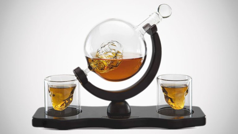 Floating Skull Whiskey Decanter