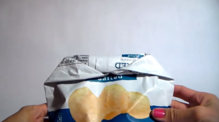 How to seal a bag of chips without a clip