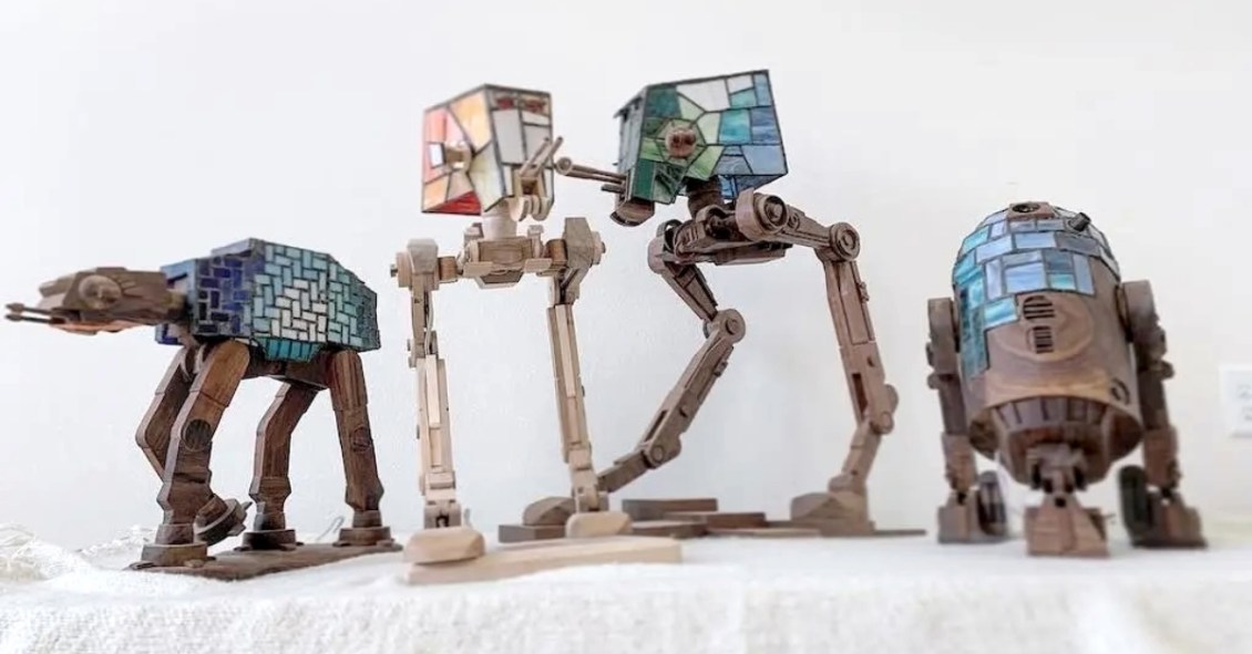 Stained Glass Star Wars Sculptures
