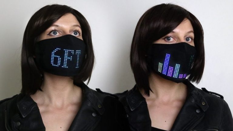 Warning Programmable LED Mask