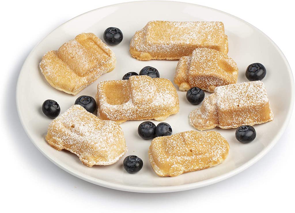 A Fun NonStick Waffle Iron That Can Make Seven Different Adorable Car