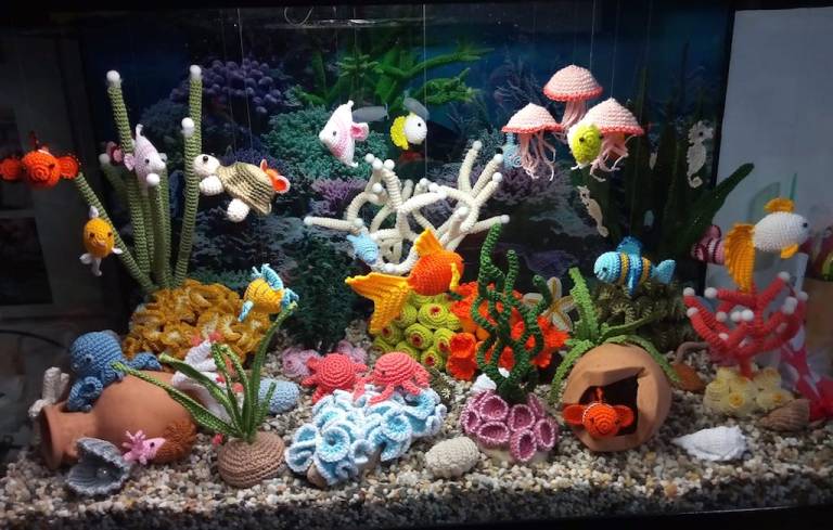 Crocheted Aquarium