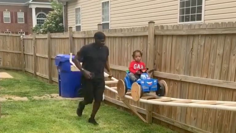 Grandfather Builds Rollercoaster His Grandson