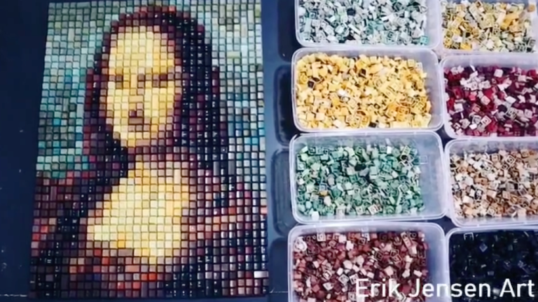 Mona Lisa Keyboard Mosaic