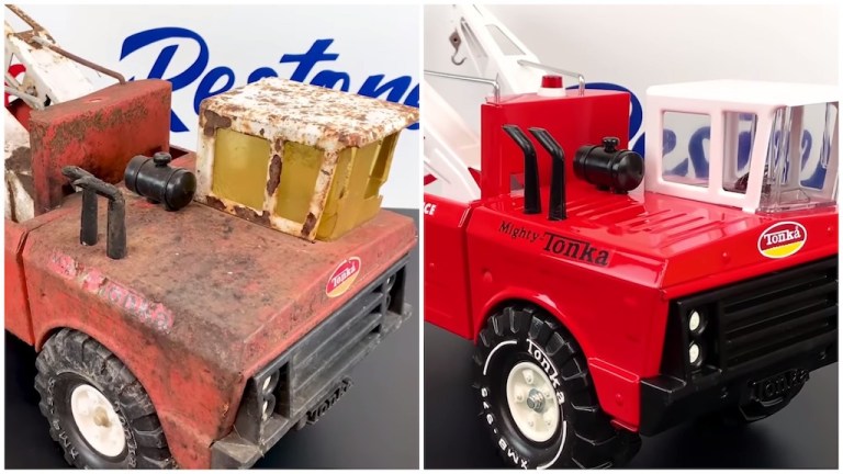 Rescue and Restore 1970s Mighty Tonka Tow Truck