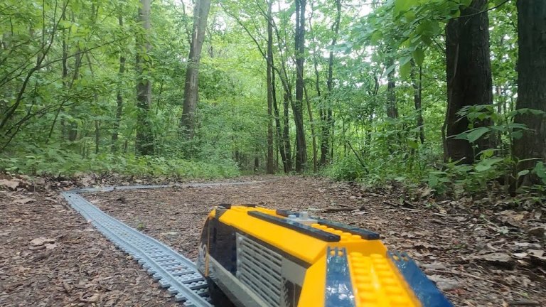 LEGO Train Through the Forest