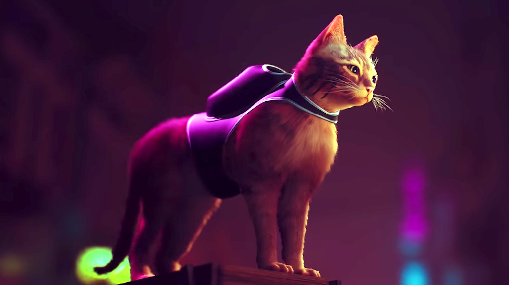 A Video Game Where You Play a Stray Cat Navigating a Futuristic
