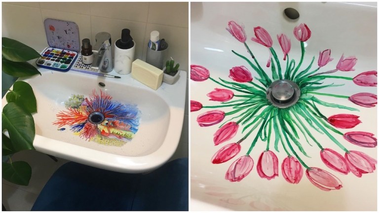 Watercolor Sink Art