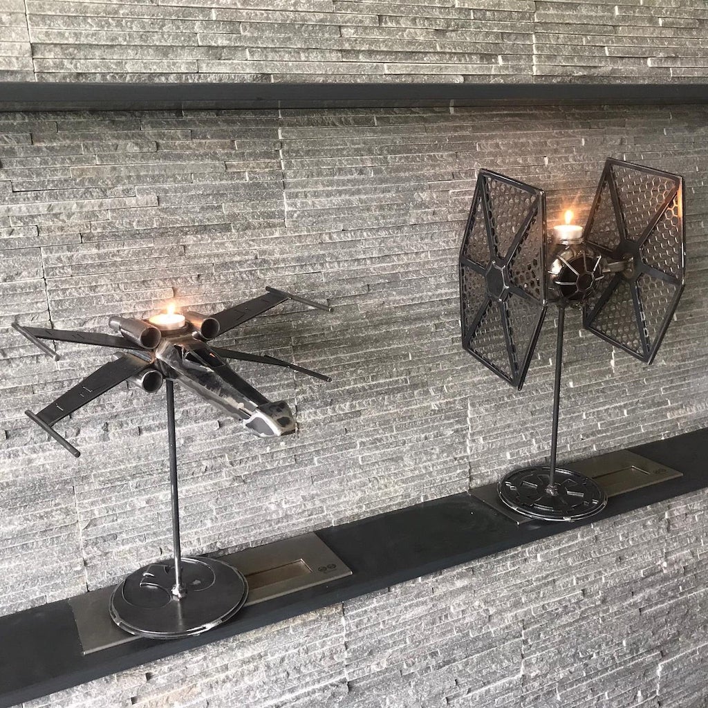 XWing TieFighter Candlesticks