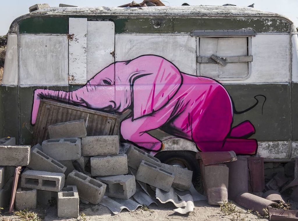 Falko Fantastic Elephant Street Art