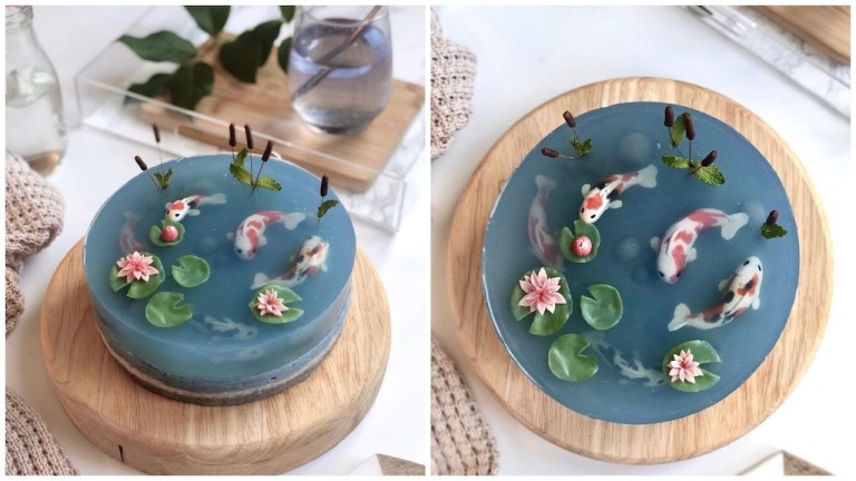 Koi Pond Mousse Cake