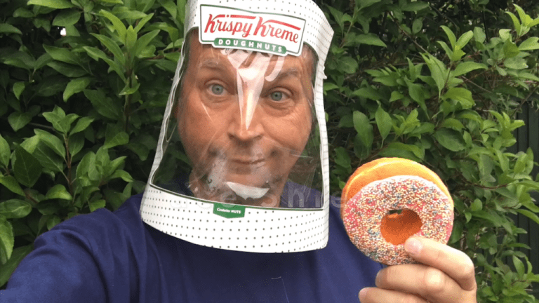 Make Your Own Krispy Kreme Face Shield