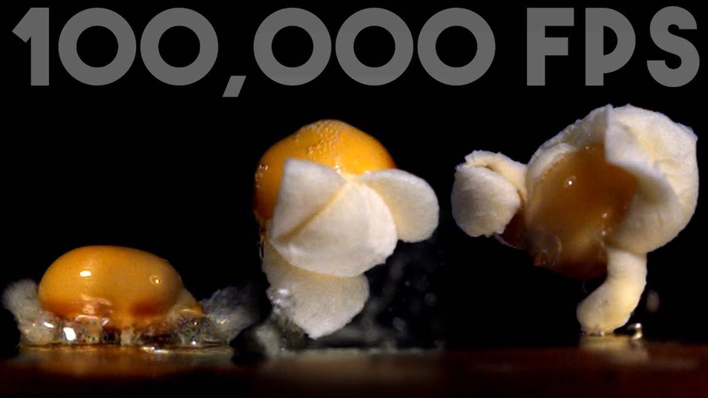 Popping Popcorn in Ultra Slow Motion