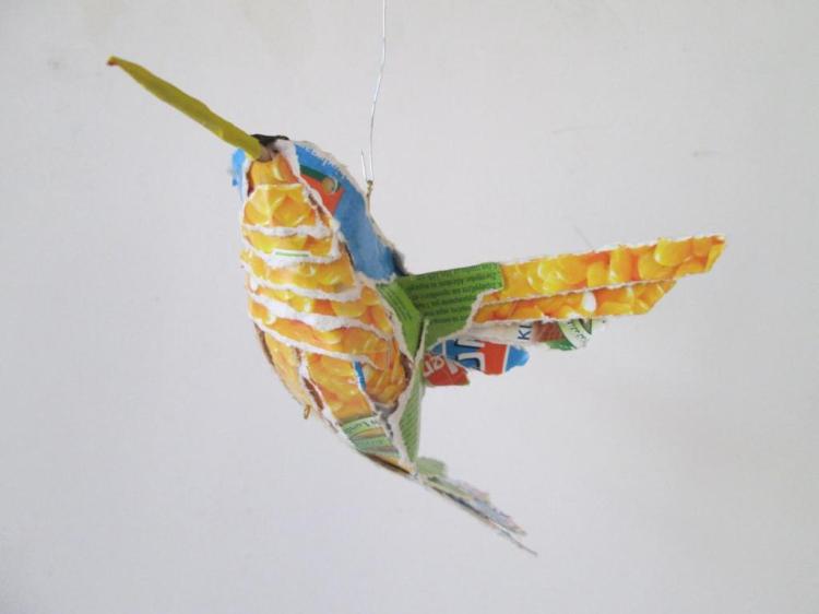 Recycled Box Bird Kolibri