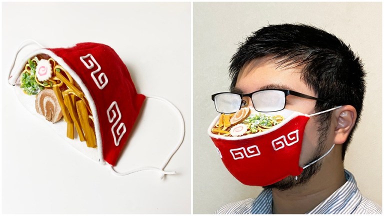 Steaming Ramen Noodles Mask