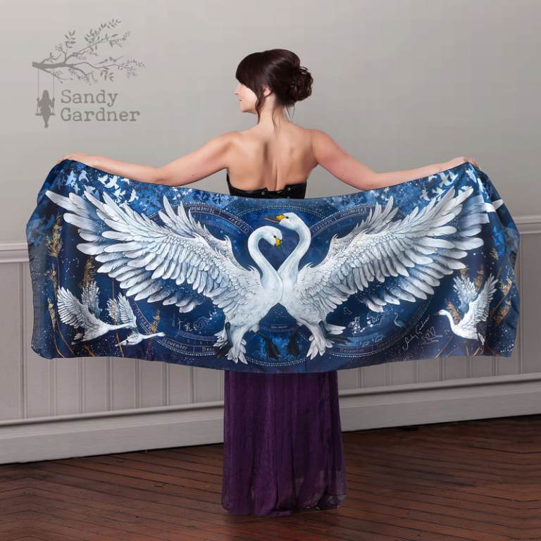 Bewicks Swan Scarf Dress