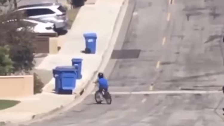 Crashing-Bicyclist-Recreates-In-the-Air-