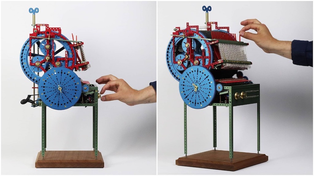 bendición Letrista frotis A Miniature Marble Music Machine Made In Tribute to the Original  Hand-Cranked Version by Wintergatan
