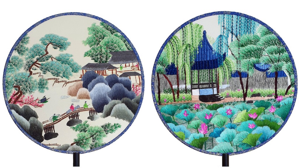Chinese Hand Embroidered Silk Fans