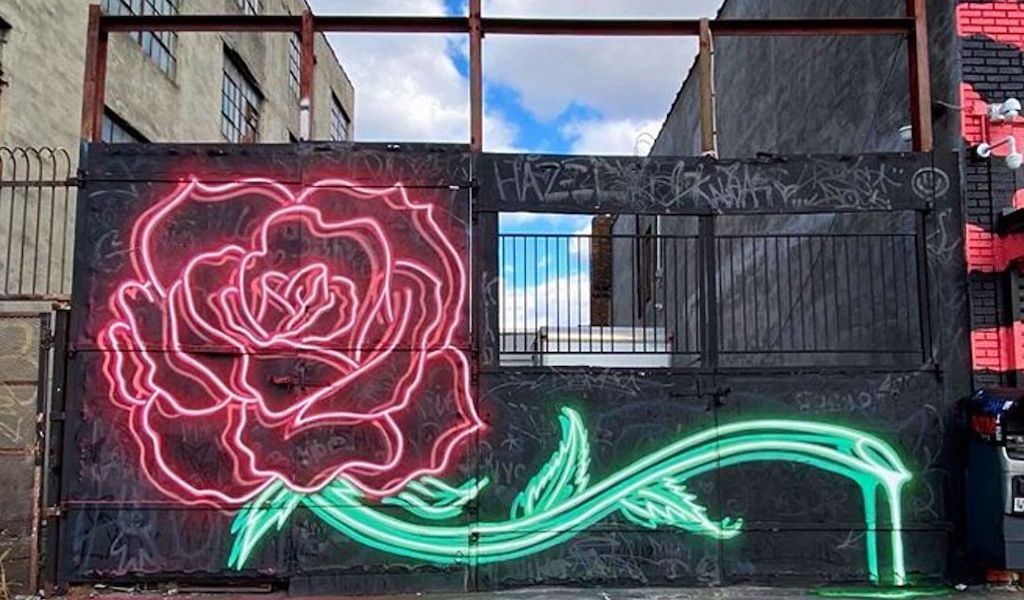 Artist Creates Illuminating 'Neon' Signs With Spray Paint