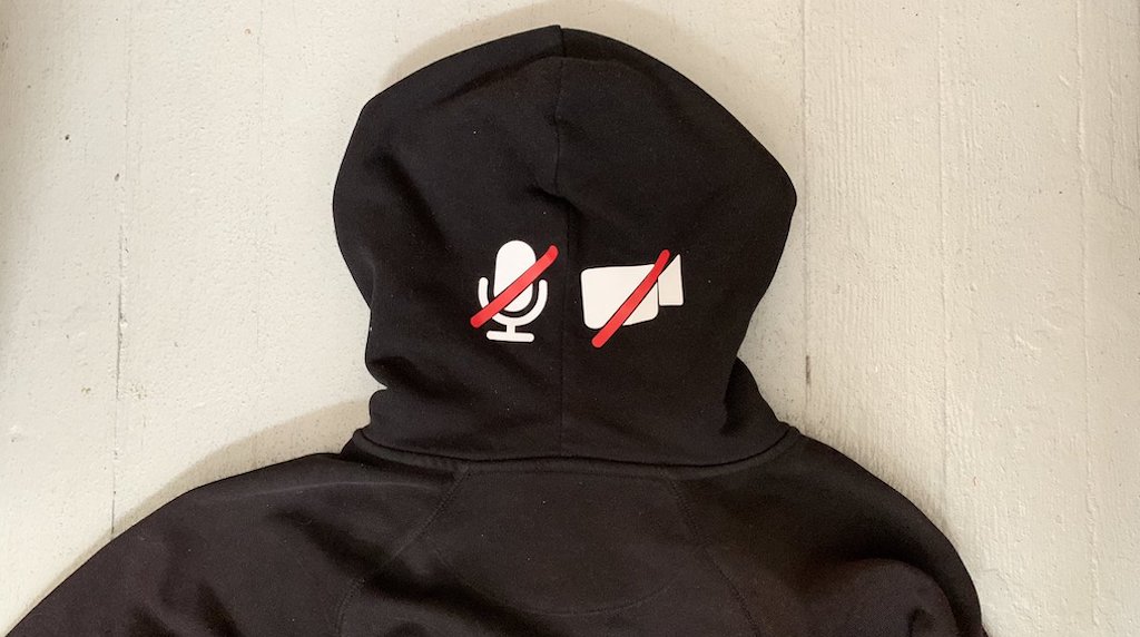 hoodie with face on hood