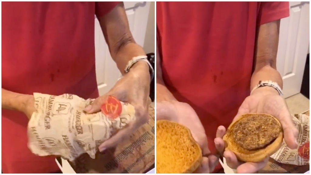 Unboxing 24 Year Old McDonalds Hamburger