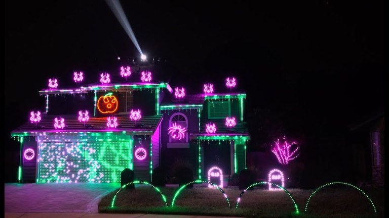 2020 Light Show Halloween BetGeorge