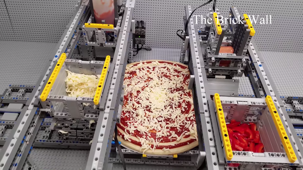 An Amazing Automated LEGO Pizza Assembly Line