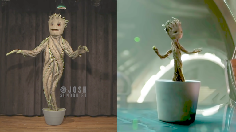 BABY GROOT Halloween Costume Reveal