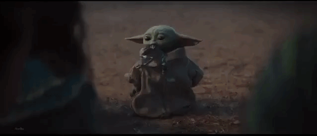 Baby Yoda Spits Out Frog