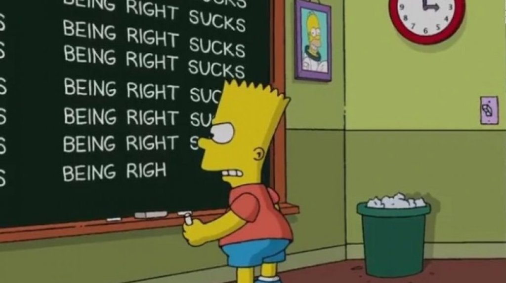 Being Right Sucks The Simpsons