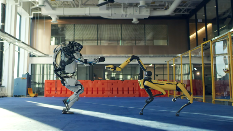 Boston Robotics Robots Dancing