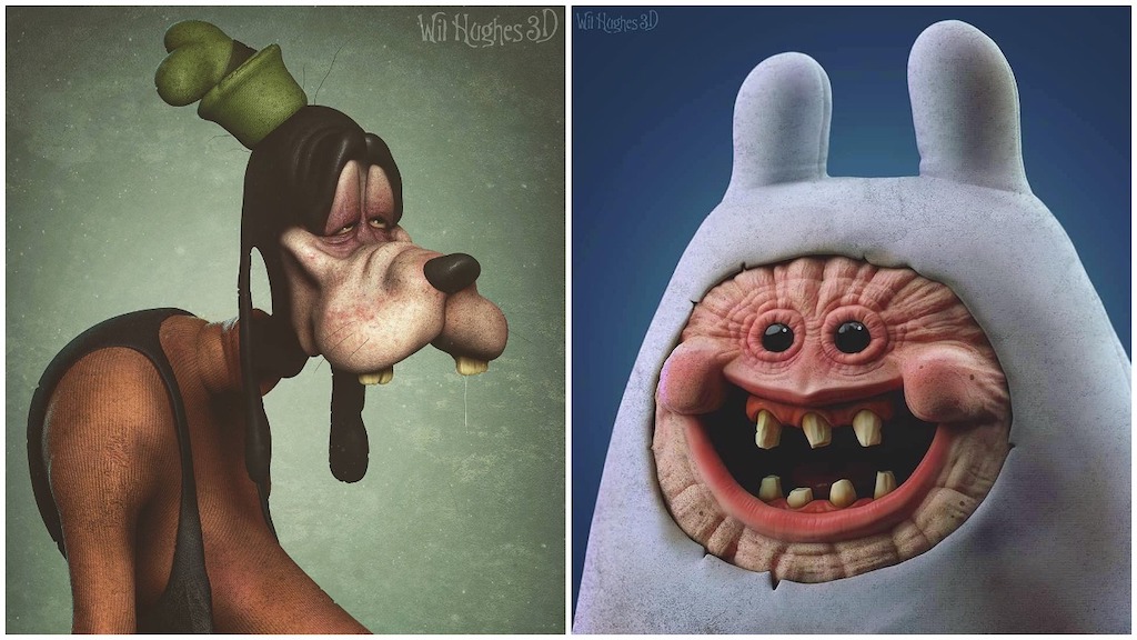 What Cartoon Characters Might Look Like in Real Life